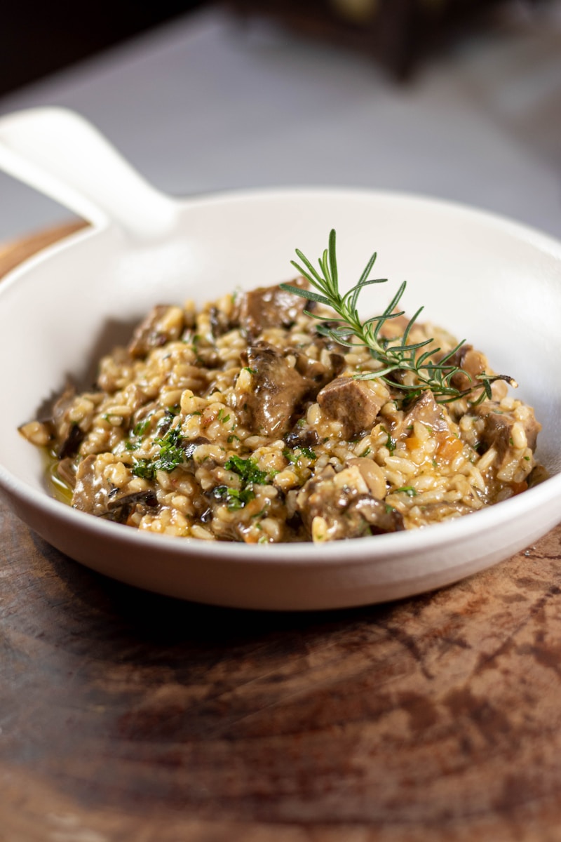 Risotto aux champignons et parmesans